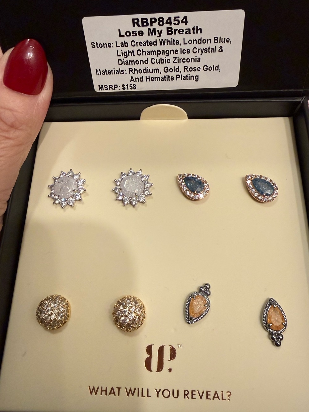 BP Simply Studs RBP8454 Lose My Breath Mixed Stud Earring Set